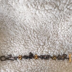 Gold and Silver Animal Charm Bracelet